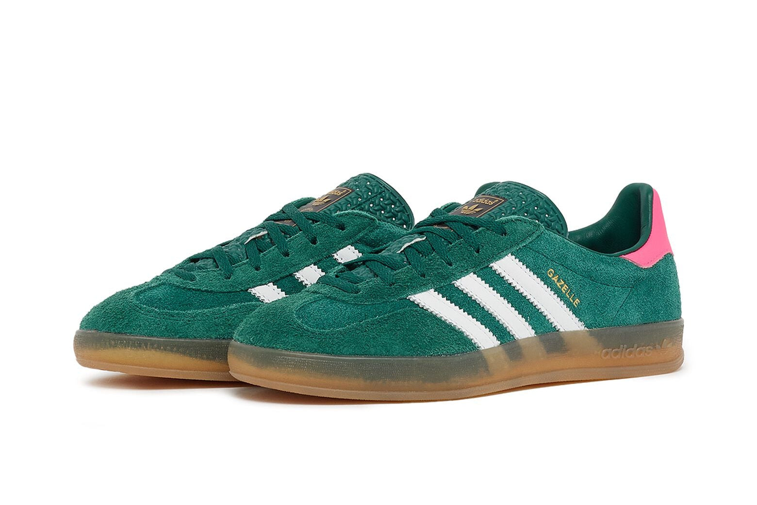 Adidas Gazelle Indoor "Collegiate Green Lucid Pink"