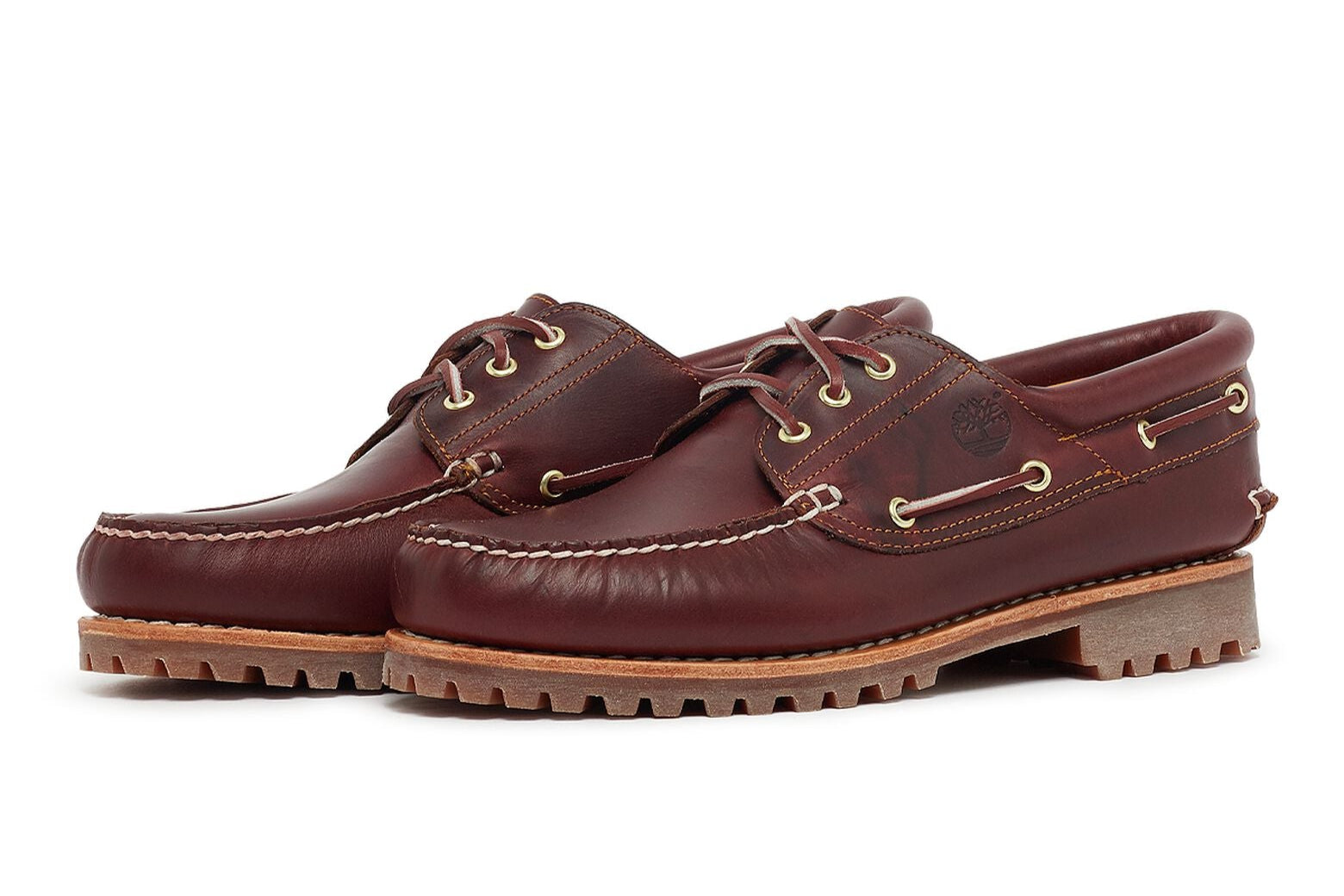 Timberland 3-Eye Lug Handsewn Boat Shoe "Burgundy"