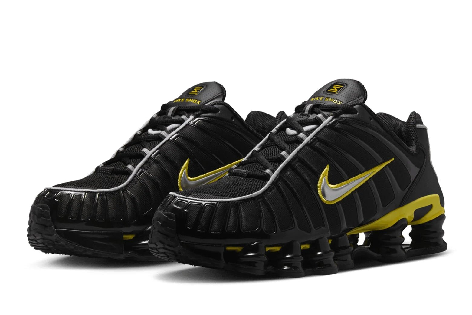 Nike Shox TL "Black Dynamic Yellow Metallic Silver"