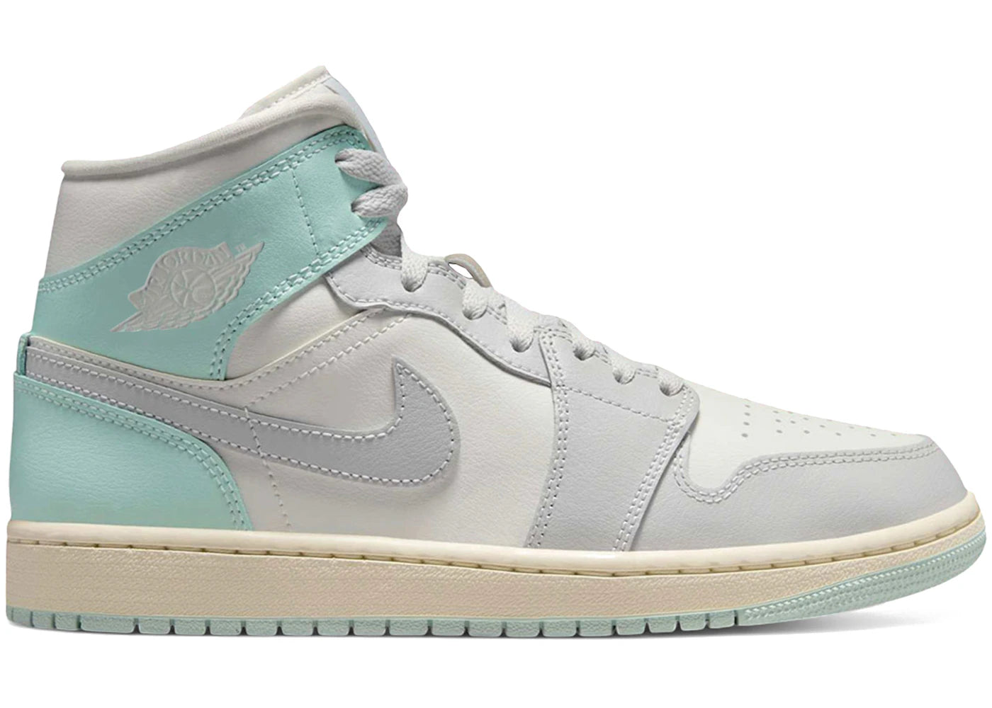 Air Jordan 1 Mid Football Grey Igloo