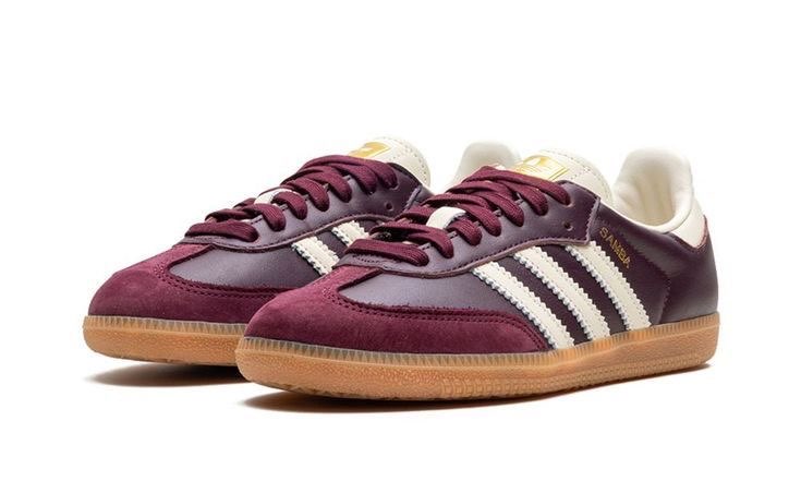 Adidas Samba OG "Maroon Gold Metallic"