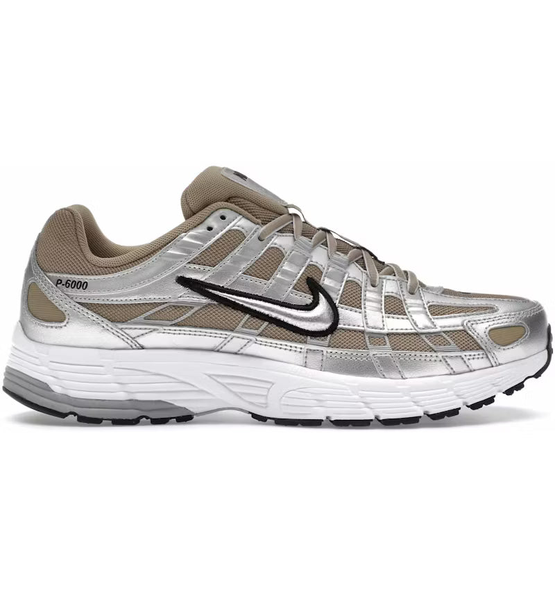 Nike P-6000 Khaki Metallic Silver