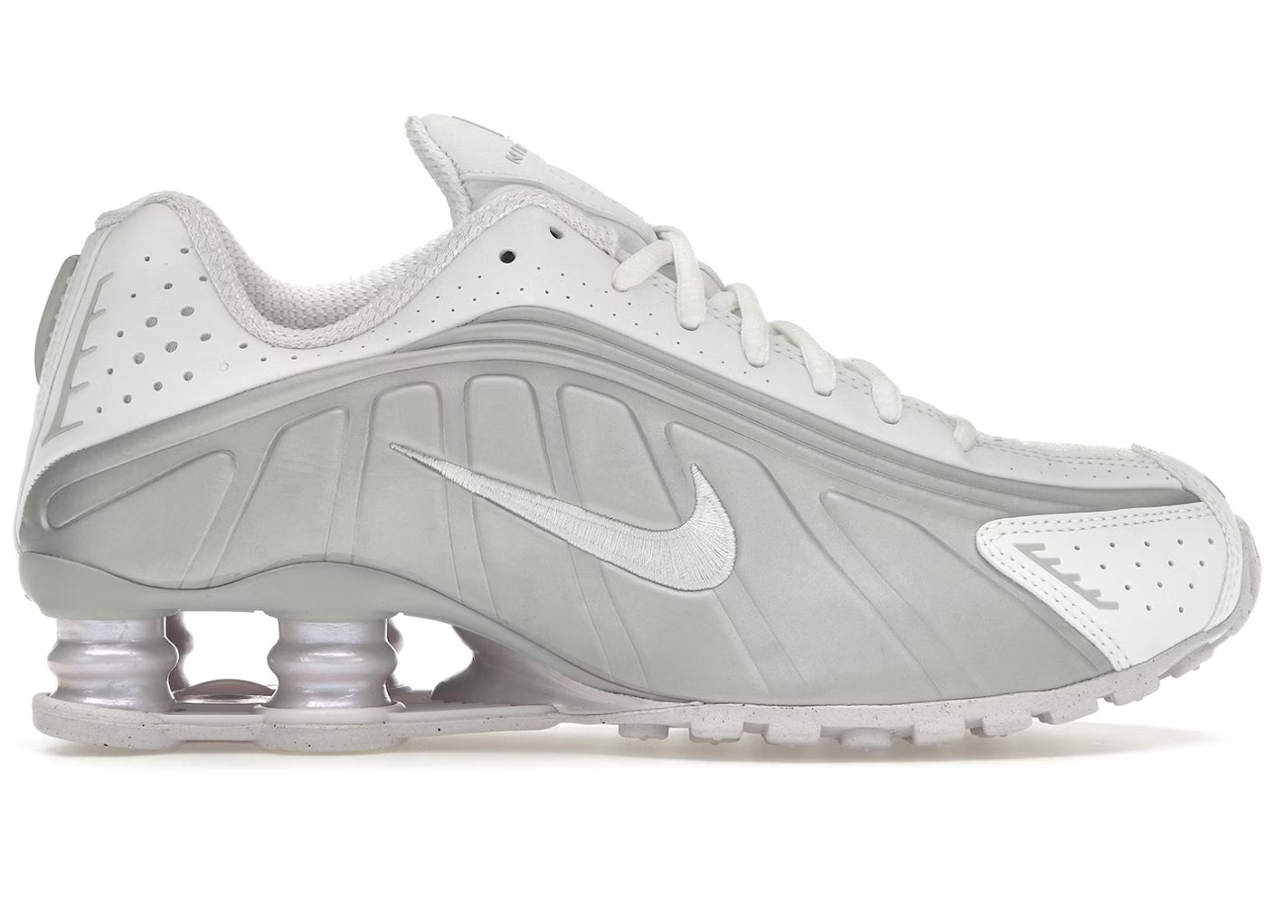 Nike Shox R4 White Metallic Platinum Barely Grape (Women's)