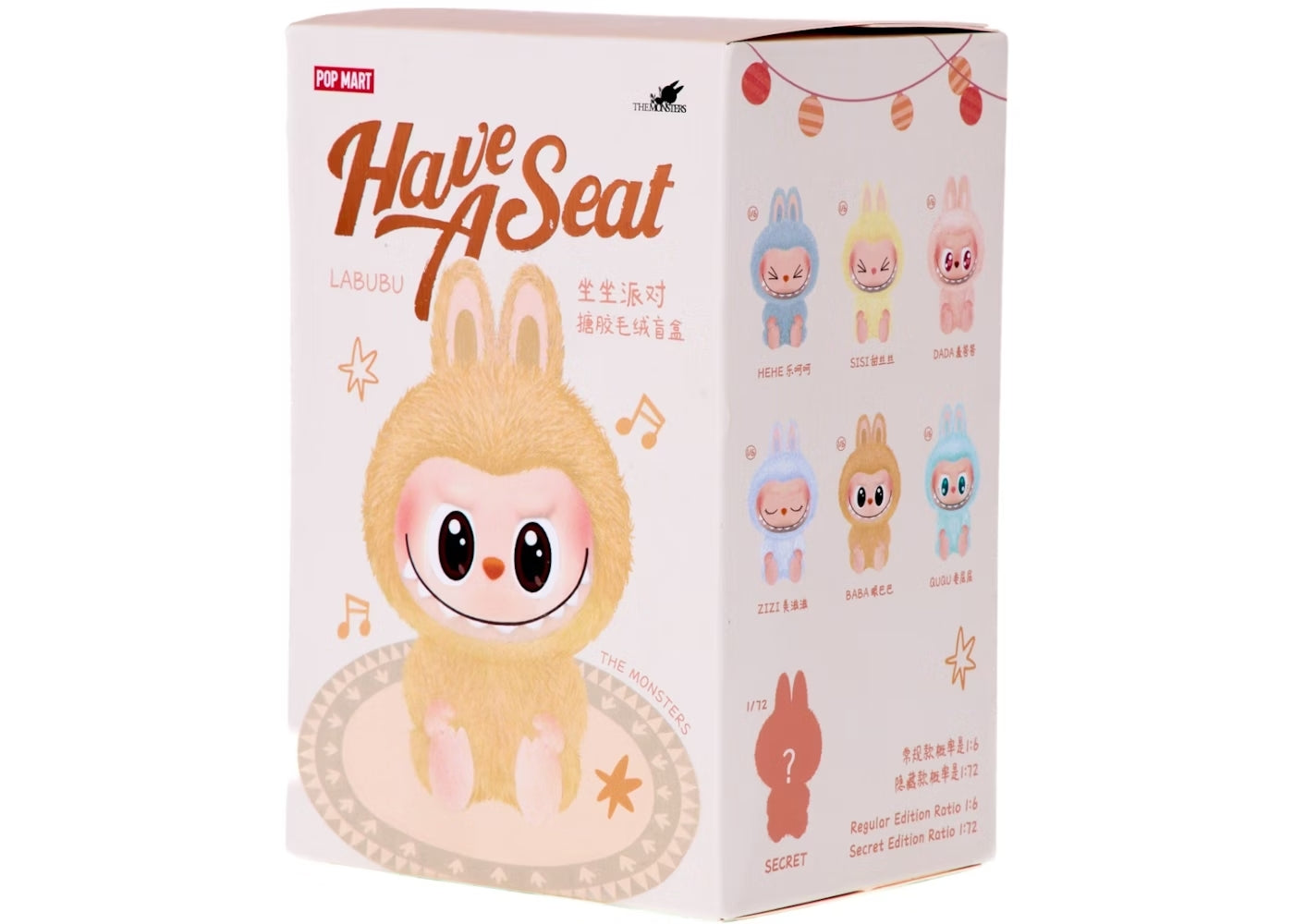 Pop Mart Labubu The Monsters Have a Seat Vinyl Plush Single Blind Box