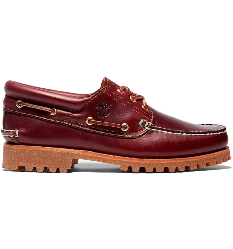 Timberland 3-Eye Lug Handsewn Boat Shoe "Burgundy"