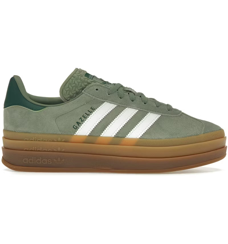 adidas Gazelle Bold Silver Green Gum