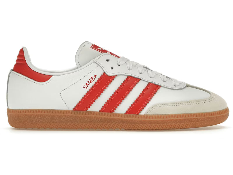 adidas Samba OG White Solar Red Gum (Women's)