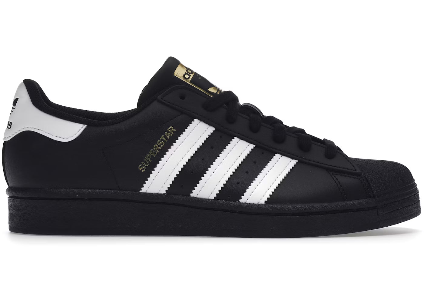 adidas Superstar "Core Black Cloud White Gold"