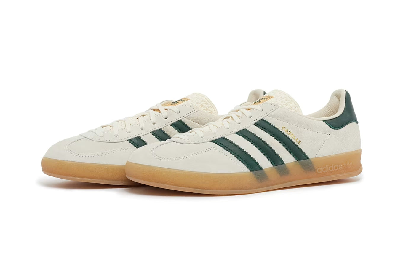 adidas Gazelle Indoor Cream White Collegiate Green Gum