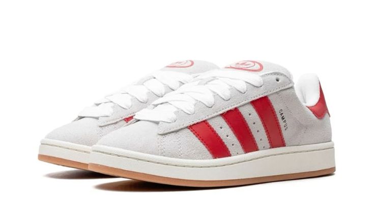Adidas Campus 00s "Crystal White Better Scarlet"