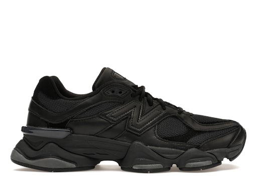 New Balance 9060 Triple Black Leather