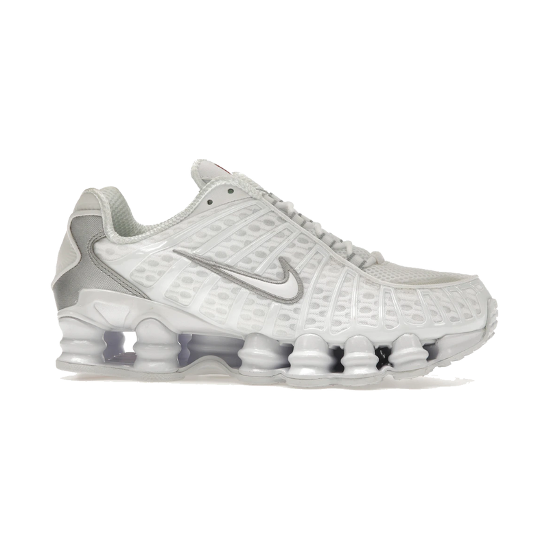 Nike Shox TL White Metallic Silver Max Orange