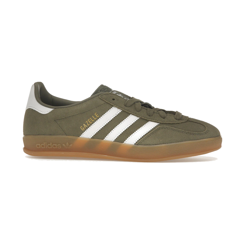 Adidas Gazelle Indoor Olive Strata Cloud White Gum