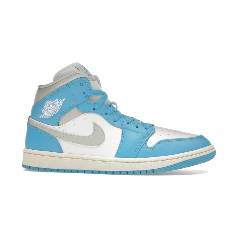 Air Jordan 1 Mid Dark Powder Blue White Sail Neutral Grey