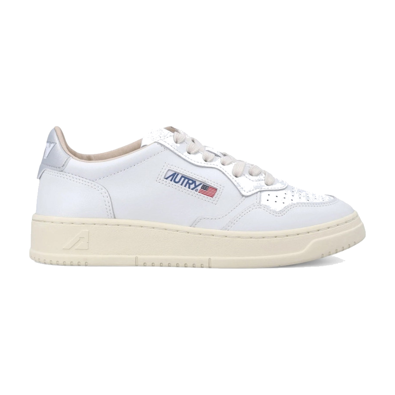 Autry Medalist Low White Silver