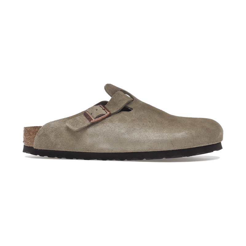 Birkenstock Boston Soft Footbed Suede Taupe