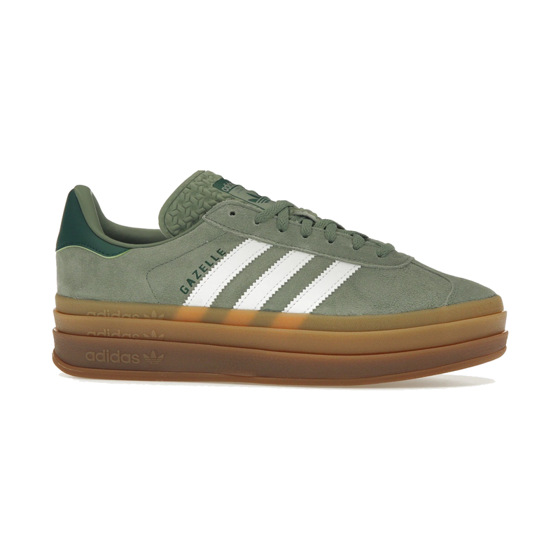 Adidas Gazelle Bold Silver Green Gum