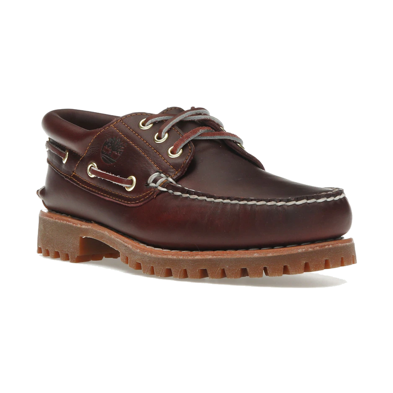 Timberland 3-Eye Lug Handsewn Boat Shoe Burgundy