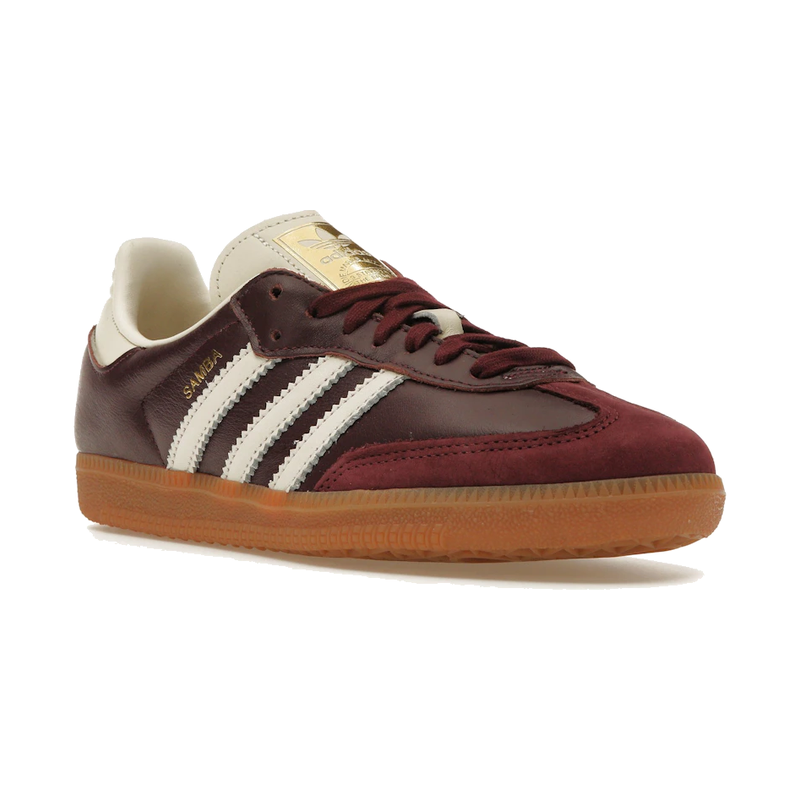 Adidas Samba OG Maroon Gold Metallic