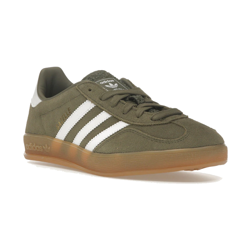 Adidas Gazelle Indoor Olive Strata Cloud White Gum