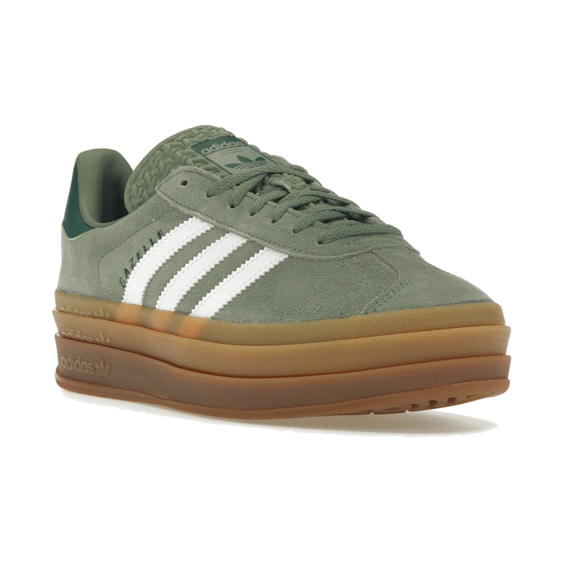 Adidas Gazelle Bold Silver Green Gum