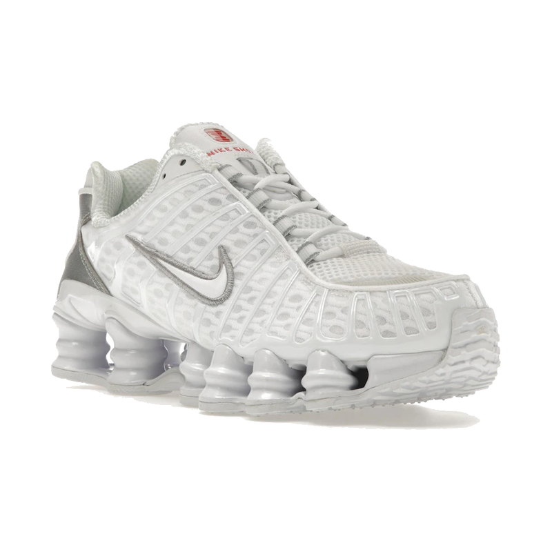 Nike Shox TL White Metallic Silver Max Orange