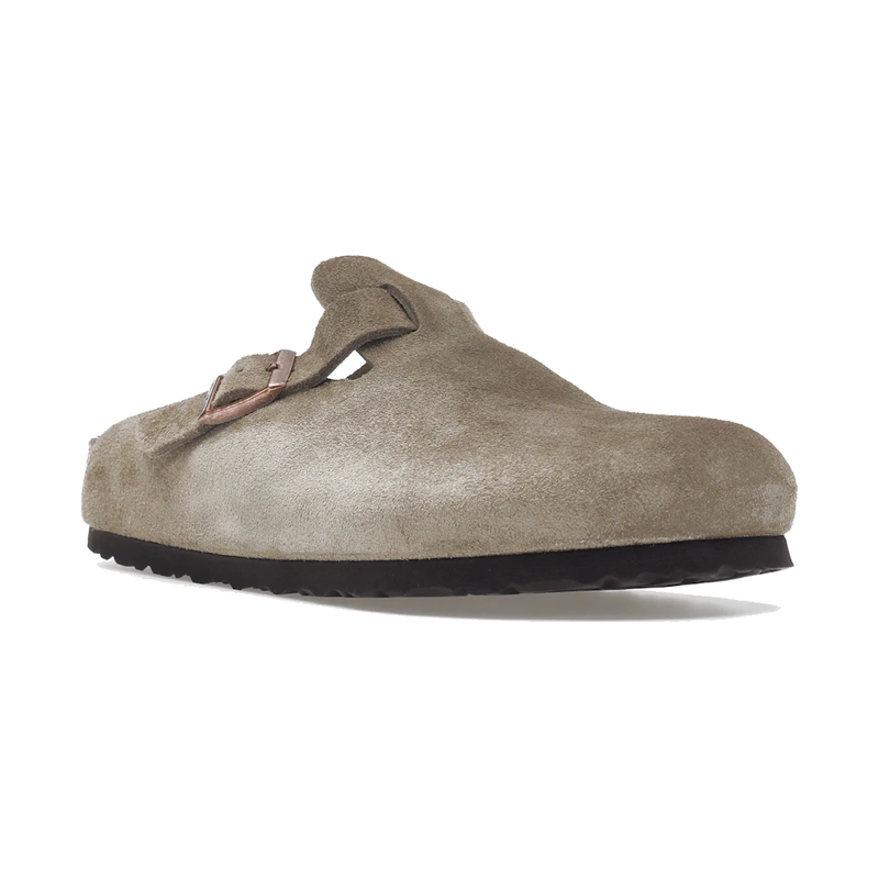 Birkenstock Boston Soft Footbed Suede Taupe