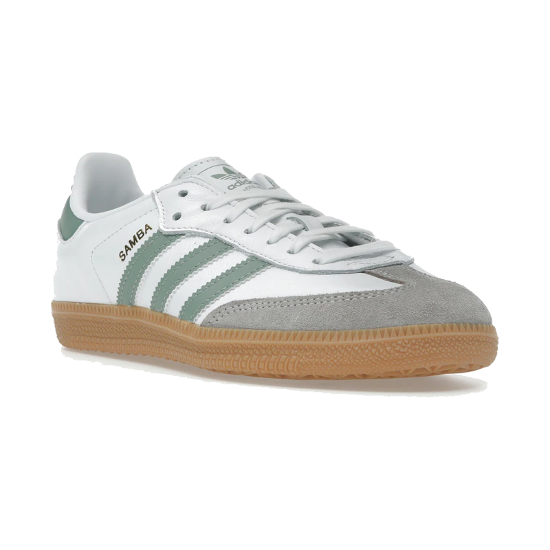 Adidas Samba OG Cloud White Silver Green