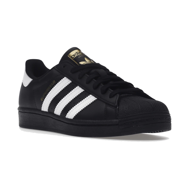 Adidas Superstar Core Black Cloud White Gold